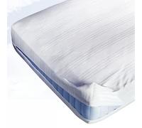 Linea Lindsana Coprimaterasso con Zip in Puro Cotone con Cerniera (Misura Francese 140_x_200_cm)