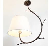LINEA LOIRA CRUCCOLINI LAMPADARIO in ferro battuto e tela 1 luce