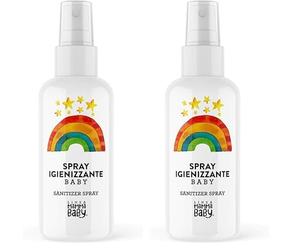 Linea Mammababy Spray Igienizzante, 100 Millilitri (Confezione da 2)