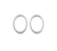 Linea modanatura interna Per Per Focus MK4 ST Linea 2019 2020 Auto Porta Suono Anello Trim Copertura Decorazione Di Interni Audio Altoparlante Telaio Adesivo(Argento)