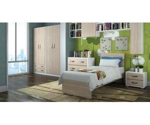 LINEA MODERN KIT LETTO SINGOLO CM. 85X200X98 H OLMO