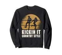 Linea musicale in stile country Kickin It Dancing Vibes Felpa