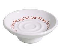 LINEA NUVOLA Piatto portasapone in ceramica italiana con decoro