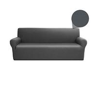 Linea oro Copridivano, Copridivano Elasticizzato, Copripoltrona, Salvadivano, Coprisofà, Copridivano Compact Unito Grigio 4 Posti