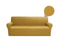 Linea oro Copridivano Salva Divano -, Copridivano Elasticizzato, Copripoltrona, Salvadivano, Coprisofà, Copridivano Compact Gold Sagomato Giallo 3 Posti