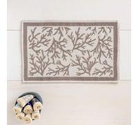 Linea oro Tappeto Sardo in Puro Cotone Corallo Beige cm 50x80