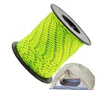 Linea Paracord riflettente - Corda di sopravvivenza luminosa, nylon intrecciato da 2,5 mm, cavo resistente al fuoco con materiale di lunga durata | Coer da campeggio da 50 m per esc