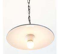 LINEA PIATTO CRUCCOLINI LAMPADARIO con catena in ferro e piatto smaltato 1 luce