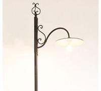 LINEA PIATTO CRUCCOLINI LAMPIONE con piatto smaltato 1 luce su piantana 280 cm