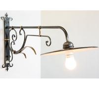 LINEA PIATTO LUX CRUCCOLINI LAMPADA ESTERNO cm 90 ferro e piatto smaltato 1 luce