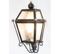 LINEA PORTOFINO CRUCCOLINI APPLIQUE in ferro battuto e vetro cattedrale 1 luce