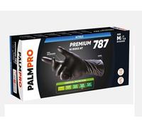 Linea Premium EHNB/ M Guanto Nitrile, Nero Hi Risks, Powderfree, M