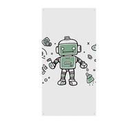 Linea Robot Copertura Della Porta Primavera Estate Appeso Bandiera Portico Cartello Esterno Stagionale Vacanza Yard Decor per Porta d'ingresso e Portico