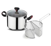 Linea Rossa Pentola Multicottura con Doppio Cestello Cottura e Coperchio in