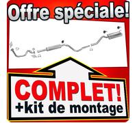 Linea scarico per VW CADDY II 1.4 60 CH 1995-1997 + tubo silenzioso