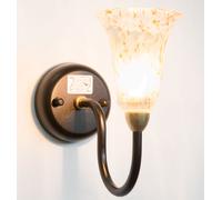 LINEA SOGNO CRUCCOLINI APPLIQUE in ferro battuto e vetro artistico 1 luce