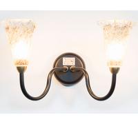 LINEA SOGNO CRUCCOLINI APPLIQUE in ferro battuto e vetro artistico 2 luci
