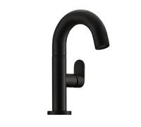 Linea Sottile 1 Bagno, Rubinetto, Nero Opaco, Alta Pressione