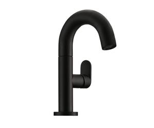 Linea Sottile 1 Bagno, Rubinetto, Nero Opaco, Alta Pressione