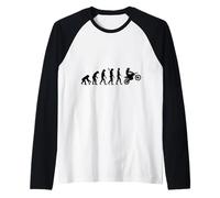 Linea storica del motocross Dirt Bike Evolution Rider Maglia con Maniche Raglan