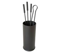 LINEA STYLE CRUCCOLINI SET CAMINO in ferro con secchiello linea Graffite pulizia