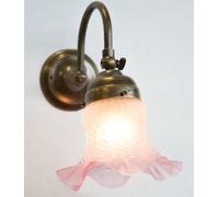 LINEA SUSY CRUCCOLINI APPLIQUE in ottone brunito e vetro soffiato 1 luce