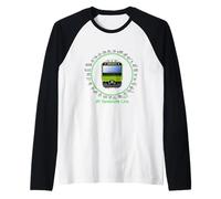 Linea Tokyo Yamanote con treno E235 Maglia con Maniche Raglan