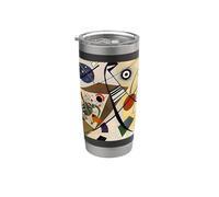 Linea trasversale di Wassily Kandinsky (1923) Bicchiere termico in acciaio inox doppia parete