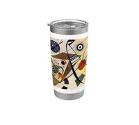Linea trasversale di Wassily Kandinsky (1923) Bicchiere termico in acciaio inox doppia parete