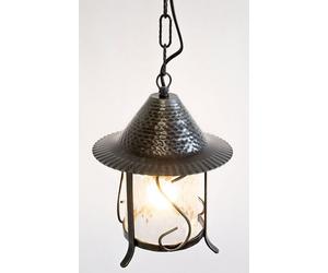 LINEA TRULLO CRUCCOLINI LANTERNA CON CATENA in ferro battuto e vetro1 luce