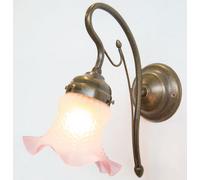 LINEA ULIVO CRUCCOLINI APPLIQUE in ottone e vetro soffiato 1 luce