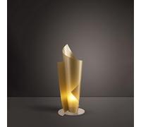 Lampada Da Scrivania Moderna Vela Polilux ® New Gold E Metallo 1 Luce E27