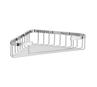 Lineabeta - Cestino portaoggetti Doccia Aperto angolare L.19 cm in Acciaio Lucido