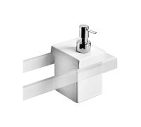 Lineabeta - Dispenser Sapone Skuara con Contenitore in Ceramica Bianco 300 ml