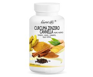 Lineadiet CURCUMA ZENZERO CANNELLA PEPE NERO | 180 180 pz Compresse