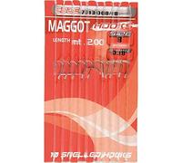 Lineaeffe Ami da Pesca Legati con Filo Fluorocarbon Maggot Hooks Amo 12 0.14 mm 2 m Amo Trota Lago Mare Surfcasting