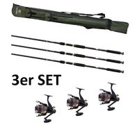 LINEAEFFE Carpa Set Pesca Top Carp Combo 3 - 3 Canne Carpa + 3 Bobina