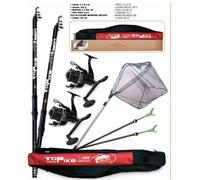 LINEAEFFE Pike Vere Combinato Set 2 Rute +2 Rotoli+ Retino+ Stand + Futtera
