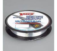 Lineaeffe Filo da Pesca Take Akashi Fluorocarbon Ultraclear 0.22 mm 50 m Fluorocarbon Ideale per Tutte Le Tecniche di Pesca Spinning Surfcasting Trota Bolognese Lago Invisibile in Acqua Resistente al