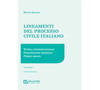 Lineamenti del processo civile italiano. Vol. 1: Tutela giurisdizionale, disposizioni generali, primo grado