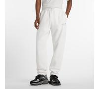 New Balance Pantaloni Linear Graphic Uomo – Jersey di cotone – Bianco – Taglia L