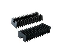 Linear Guide Bellows Cover, Telescopic Dust For CNC Machine HGR15 HGR20 HGR25 HGR30 Black 0-3000mm(Hgr30,350mm)