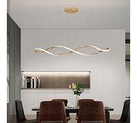 Linear LED Pendant Light Lamp, Adjustable Height Chandelier,Chrome Finish Long Strip Office Chandelier Living Room Dining Study Bedroom Hanging