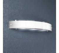 Applique Contemporanea Linear Mad Metallo E Vetro Bianco 3 Luci E27 70Cm