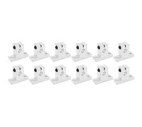 Linear Motion Rail Support Kit | 12Pcs Aluminum Alloy Shaft Clamping Rod Set for 3D Printers/CNC Machines | Enhanced Accuracy & Friction Management