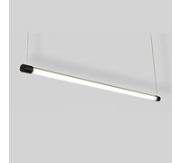 Linear Pendant Light Silver 30W Dimming LED Chandelier for Dining Room Minimalism Long Strip Black Hanging Lamp Commercial Architectural Lighting Kitchen Island Bar O