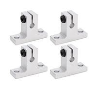 Linear Rail Clamping Support, 4 Pcs Set, Aluminum Alloy, Precision Guide Rods - Alta Resistenza, Bassa Frizione, Ideale per Automazione Industriale e Macchine CNC