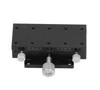 Linear Stage | Manual Gear Control with Scale for Controlled X - Axis Movement | Dovetail Slot Guide for Optical/Measuring/Microscope Equipment | 30μm Accuracy, Aluminum Alloy (90X40mm)