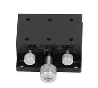 Linear Stage | Manual Gear Control with Scale for Controlled X - Axis Movement | Dovetail Slot Guide for Optical/Measuring/Microscope Equipment | 30μm Accuracy, Aluminum Alloy (60X40mm)