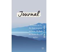 Lined 150 Page Hardcover Journal/Notebook - Containing Bible Verses & A Gratitude Page - He Leads Me